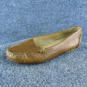 Me‎ too Piper2 Women Ballet Shoes Size 7 Medium Brown Leather Slip On